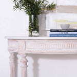 A Whitewashed Entryway Table