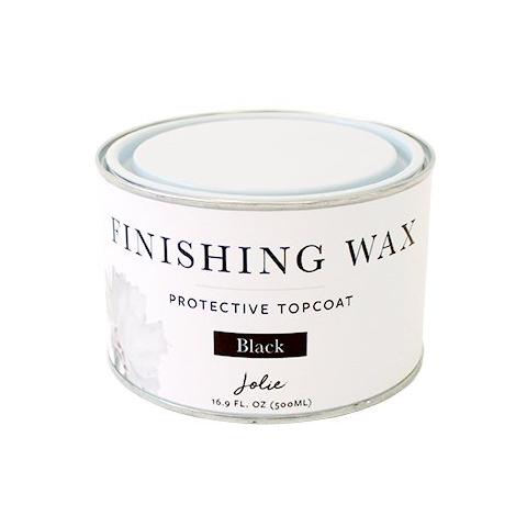 Black | Jolie Finishing Wax for Chalk Finish Paint, 500ml
