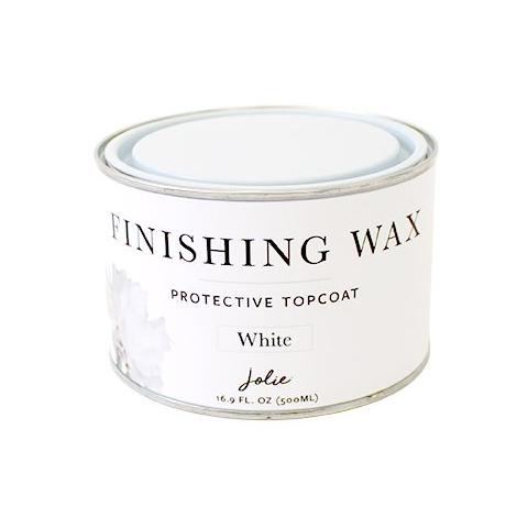 White | Jolie Finishing Wax for Chalk Finish Paint, 500ml
