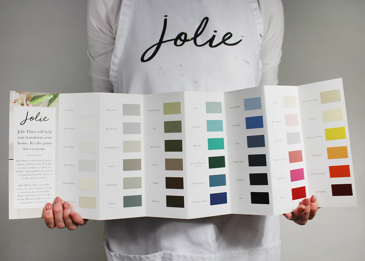 Jolie Paint Color Card | Chalk Finish Paint Swatches
