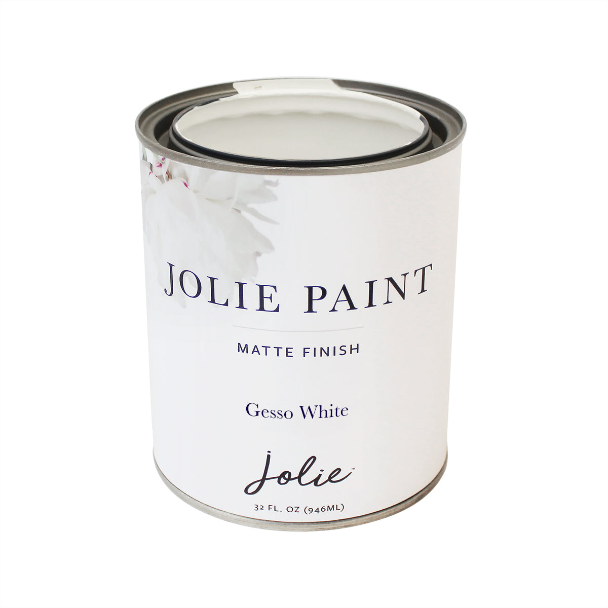 Jolie Matte Finish Paint - Gesso White, Quart